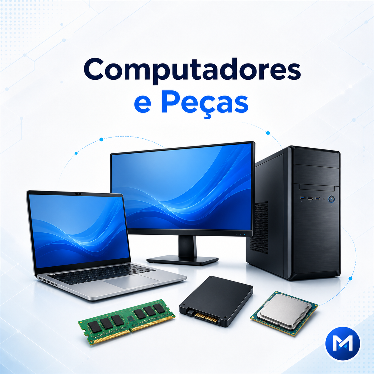 Computadores, notebooks e peças novas e usadas em Peruíbe