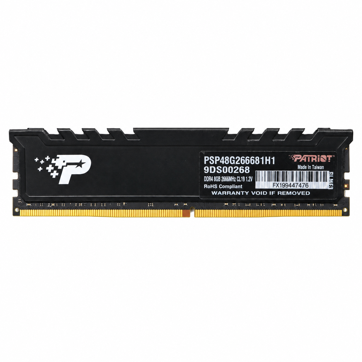 Memória RAM Patriot 8GB DDR4 2666MHz com Dissipador